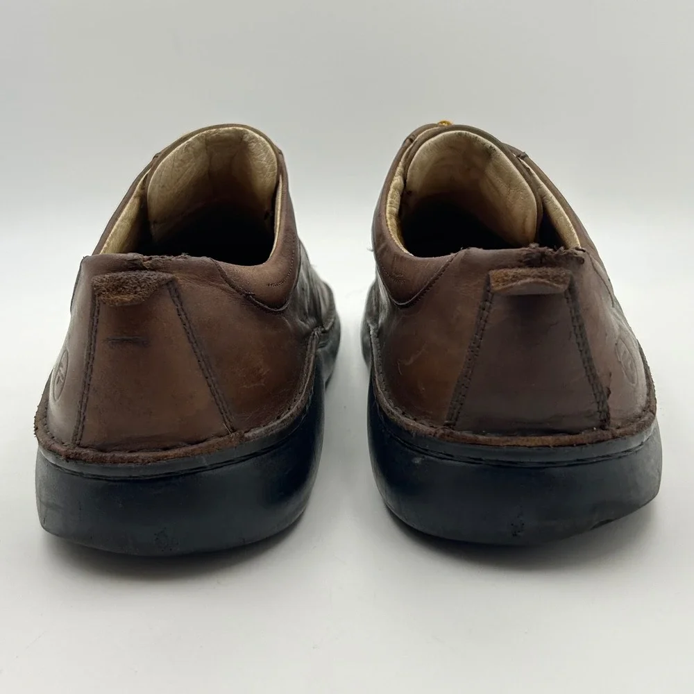 Footprints Birkenstock Lace Up Shoes Mens 43 Brown‎ Leather Comfort Gorpcore